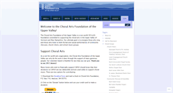 Desktop Screenshot of choralartsuv.org