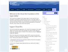 Tablet Screenshot of choralartsuv.org